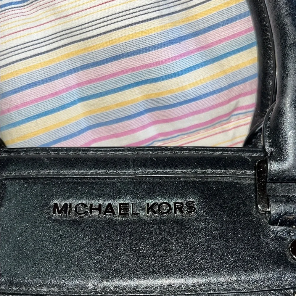 Michael Kors Black Studded‎ Quilted Satchel